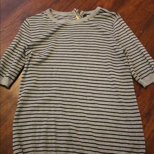 Premise studio striped tight fitting sweater